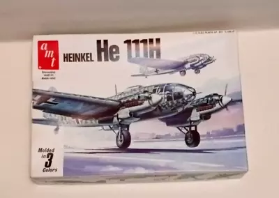 Vintage 1979 1/72 AMT/ Matchbox WWII Heinkel He 111H Model Kit Complete • $21