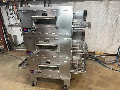 Middleby Marshall PS536g Nat. Gas Triple Stack Pizza Conveyor Ovens...Video Demo • $26495