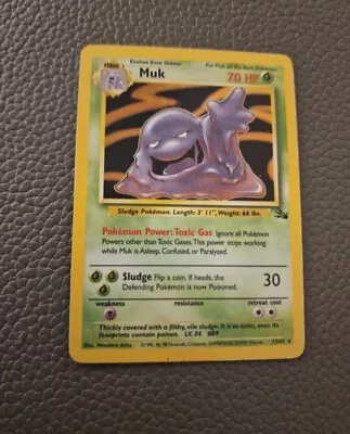 Muk 13/62 Fossil Holo Rare WOTC Pokémon TCG • £3.50