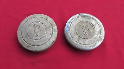 Vintage Plymouth Hubcap 1928 1929 1931  1930  MoPar Wheel Hub Cap Car Pair (2) • $14.99