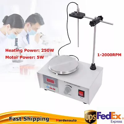 2000ML Digital Magnetic Stirrer Hotplate Mixer 2000RPM Heating Plate Stirrers 5W • $60