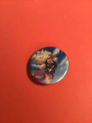 Captain Ms Marvel Carol Danvers Avengers Button Pinback Small Pin Ata-boy • $3