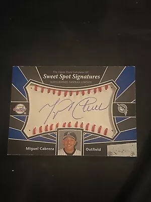 Miguel Cabrera 2004 Sweet Spot Signatures Auto Autograph • $72