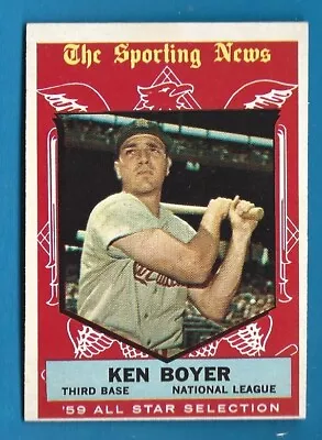 1959 Topps Baseball Card # 557 Ken Boyer - All Star • $4.99