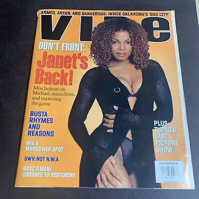 Janet Jackson VIBE Magazine November 1997 No Label Busta Rhymes Tupac #OS-JJ • $24.99