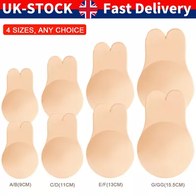 £3.49 • Buy Women Cup Bra Thin Invisible Silicone Breast Pads Boob Lift Tape Nipple Cover UK