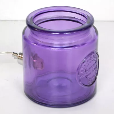 Litecraft Table Lamp Mason Jar Style Switched G9 Base - Purple Tinted Clearance  • £21.99