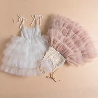 Beauty Dresses Girls Children Tutu Gown Layer Princess Evening Casual Dress • $26.62