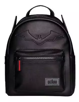 The Batman Mini Backpack Embossed Logo 2022 New Official Black • $45.56