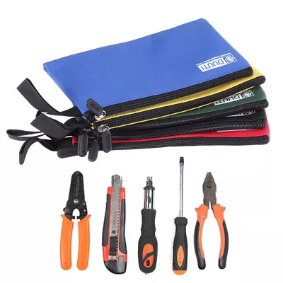 $16.23 • Buy 5pcs Repair Tool Multi-purpose Canvas Zipper Pouches Bag Organize Storage Bags