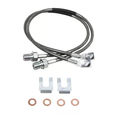 89340S 1 Pair Braided Stainless Steel Front Brake Lines 4''-6  Lift GM Truck/SUV • $48.86