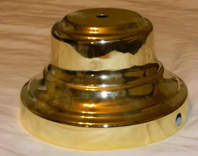 Brand New Brass Colored Lamp Base   Wholesale Lamp Parts Free Shipping  • $6.75