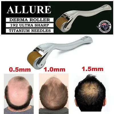 $19.96 • Buy Derma Roller Hair 192 Real Inserted Titanium Needles  Baldness Treatment