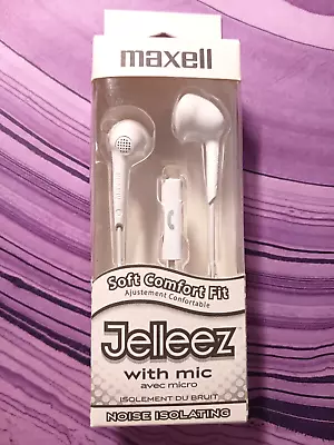 Maxell Jelleez Earset - Earbud With Mic - White - Item199728 • $8.75