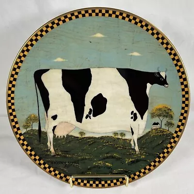 Vtg 1994 Lenox Warren Kimble Barnyard Holstein Cow Plate 8” #A4066 • $43