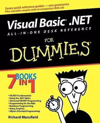 Visual Basic .NET All-In-One Desk Reference For Dummies - Paperback - GOOD • $12.03