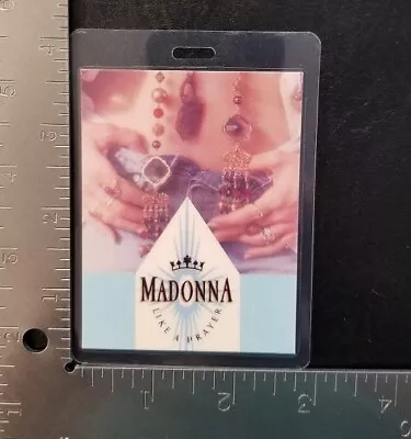 Madonna - Vintage Like A Prayer Original Tour Concert Laminate Backstage Pass • $20