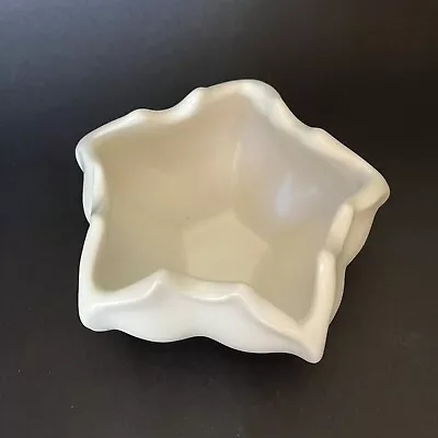 Matte White Ceramic Bowl Star Fruit Collection 5   STUDIO A PORTUGAL • $12.95