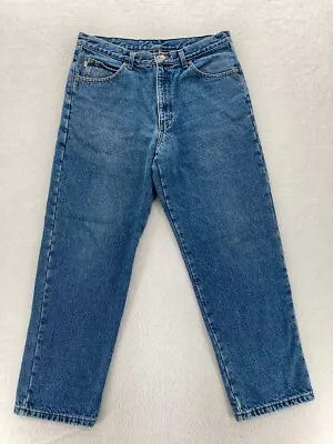 L.L. Bean Flannel Lined Jeans Mens 34x30 Natural Fit Blue Denim Straight Leg • $24.99