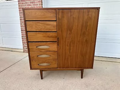 Mid Century 1960’s Walnut Armoire Dresser Chifferobe Chest • $800