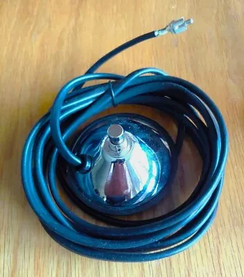 Vintage Style One Button Footswitch With RCA Plug For Guitar Amplifiers Chrome • $24.99