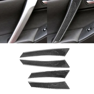 4X Carbon Fiber Interior Door Handle Pull Panel Cover For Mazda 3 2010 2011 2012 • $23.99
