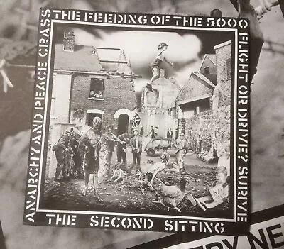 Crass: Feeding Of The 5000 Poster Sleeve - Gee Vaucher - Anarcho Punk • £3