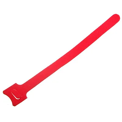 Red Hook & Loop Cable Tie 12mm Width X 150 180 200 300mm Length Straps Zip • $8.95