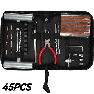 45X Tire Repair Kit DIY Tire Repair Plug Car Repair Truck/Motorcycle Home Patch • $17.54