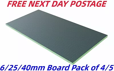 1250x600 Tile Backer Board XPS Board Insulation Underfloor Heating 6mm/25mm/40mm • £77