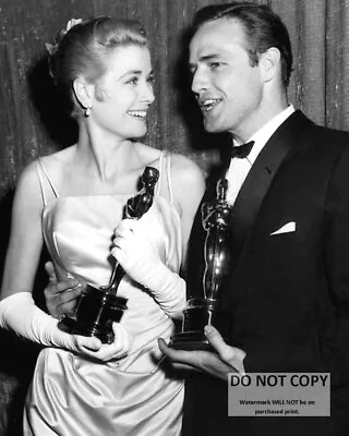 Grace Kelly And Marlon Brando At The 1955 Academy Awards - 8x10 Photo (bt506) • $8.87
