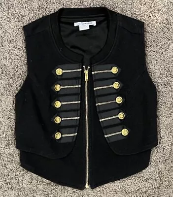 Swoon Black Military Zip Up Vest • £11.58