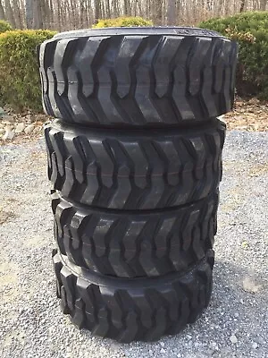 4 NEW 10-16.5 Skid Steer Tires With Rim Guard -10X16.5 12 PLY-for Bobcat & Other • $650