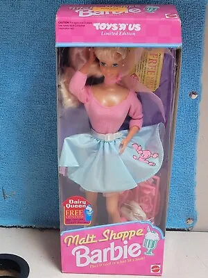 1992 Malt Shoppe Barbie Doll Limited Edition Toys R Us 50s Style Mattel NEW! • $34.95