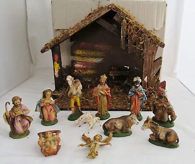 Vintage Presepio Nativity Set Creche Krippenfiguren Made In Italy • $39.99