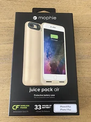 New Gold Mophie Juice Air For IPhone 7 + Or 8 + PLUS 2420 MAh Extra Battery Life • $23.95