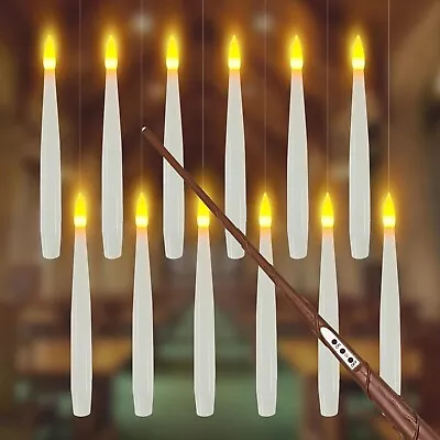 Flameless Floating Candles With Magic Wand Remote - Set Of 12 • $18.99