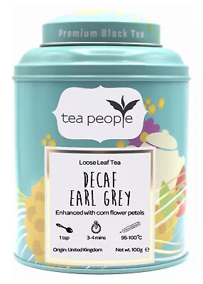 Decaf Earl Grey Tea Premium Loose Black Tea With Bergamot By Tea People • £16