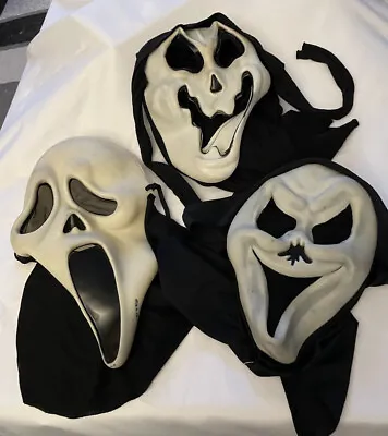 Lot Of 3 Scream Masks Easter Unlimited Vintage Masks Ghostface • $50