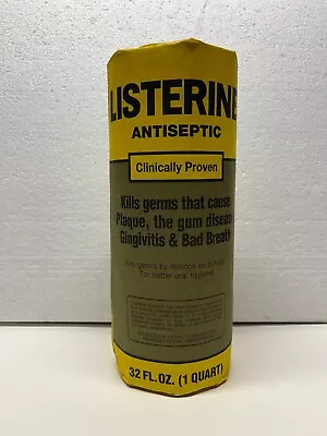 Vintage Listerine 32 Oz. Glass Bottle With Factory Sealed Paper Wrap - New • $45