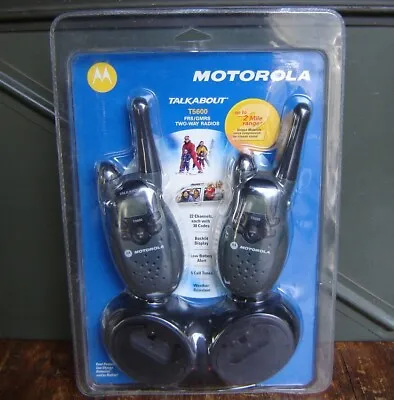 Motorola Talkabout Walkie-talkies 2-way Radio Pair +charger +box ~ Very Nice Set • $19.48