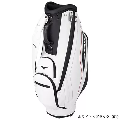 MIZUNO Cart Caddy Bag Men's JPX Limited 9.5 X 47 Inches 3.5 Kg White X Black • $282