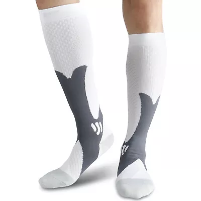 Men Women Compression Socks Stockings 20-30 MmHG Knee High Miracle Foot Support • $8.59