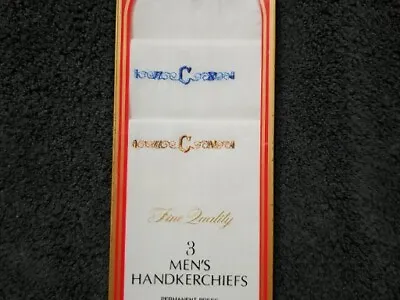 Vintage New In Package St. RamonSe Paris Men's Monogram  C  Handkerchiefs  • $7.75