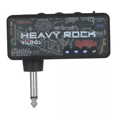 Mini Electric Guitar Plug Headphone Amp Amplifier Heavy Rock Rechargeable B2W6 • $15.83