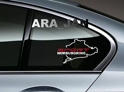 SPORT NURBURGRING Decal Sticker Racing Car Window Logo Performance Motorsport • $16.11