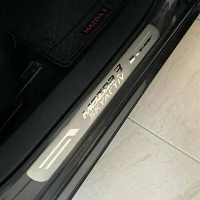 For Mazda Mazda 3 2013-2023 Accessories Car Door Sill Protector Plate Trim Strip • $41.98