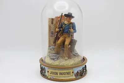 Franklin Mint John Wayne Spirit Of The Alamo Glass Domed Sculpture • $45