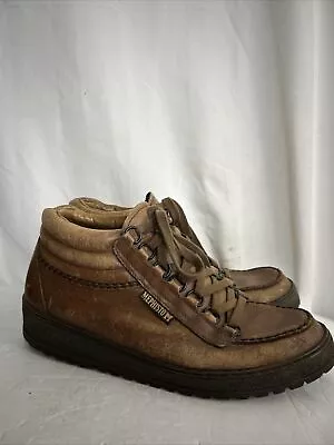 Vintage Mephisto Lace Up Hiking Brown Leather Boots Womens Sz 7.5made In France • $50