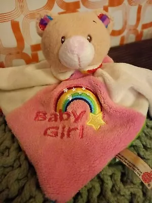 Keel Toys Baby Girl Rainbow Comforter Soother Blankie Baby Soft Toy Blanket 10   • £3.50